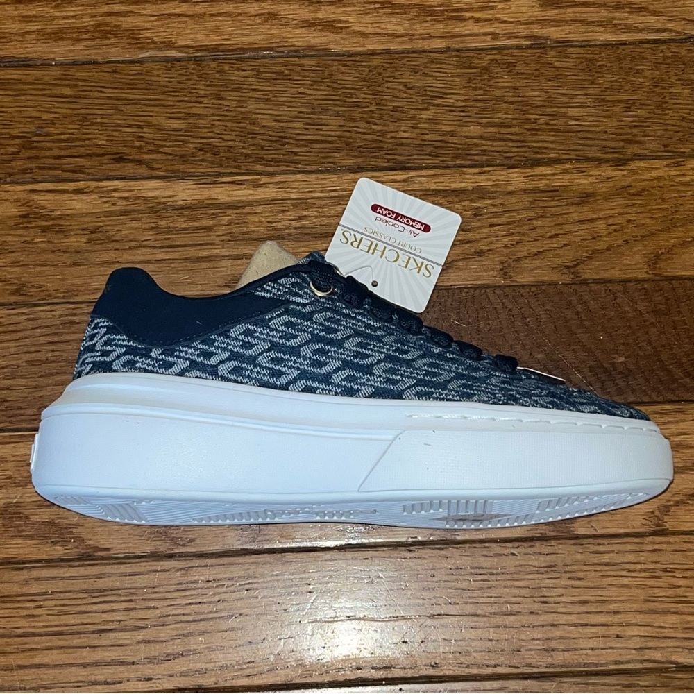 Sketchers Court Classic Cordova Classic Low Top Sneakers Blue Denim Women’s 5 - Picture 9 of 13